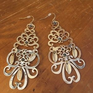 Elegant Gold Dangle Earrings